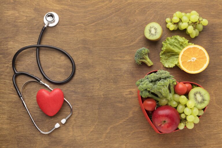 top-view-healthy-food-world-heart-day